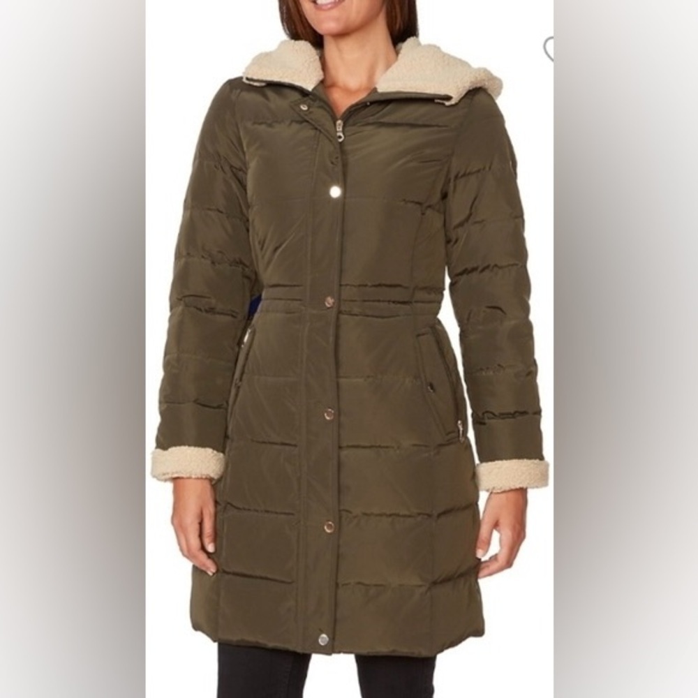 KATE SPADE Dark Olive Down Puffer Jacket (S)